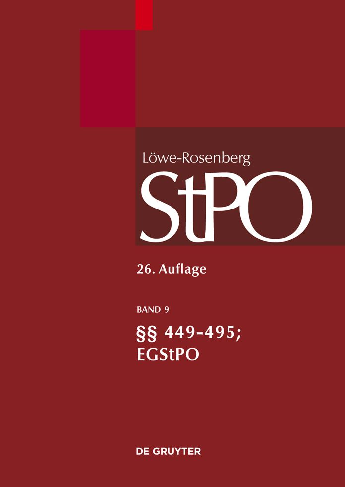 449-495; EGStPO