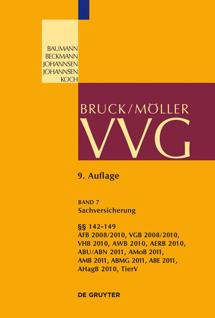 Sachversicherung, 142-149: (Sachversicherung)
