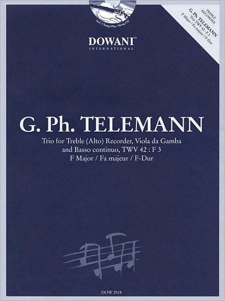 Telemann: Trio for Treble (Alto) Recorder, Viola, & Basso Continuo TWV42 F Major