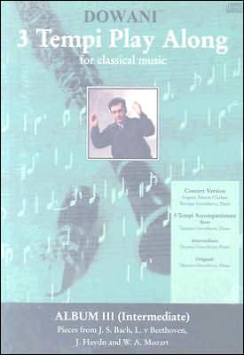3 Tempi Play-Along, Album III (Intermediate) for Clarinet in Bb and Piano