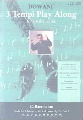 Study for Clarinet in Bb and Piano Op. 63 - Part 1: Book/2-CD Pack