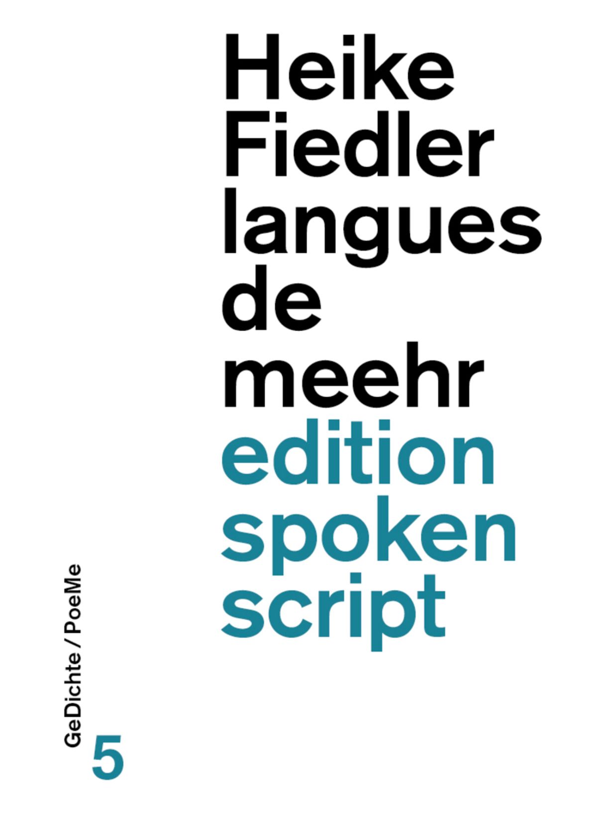 langues de meehr : Gedichte / PoeMe