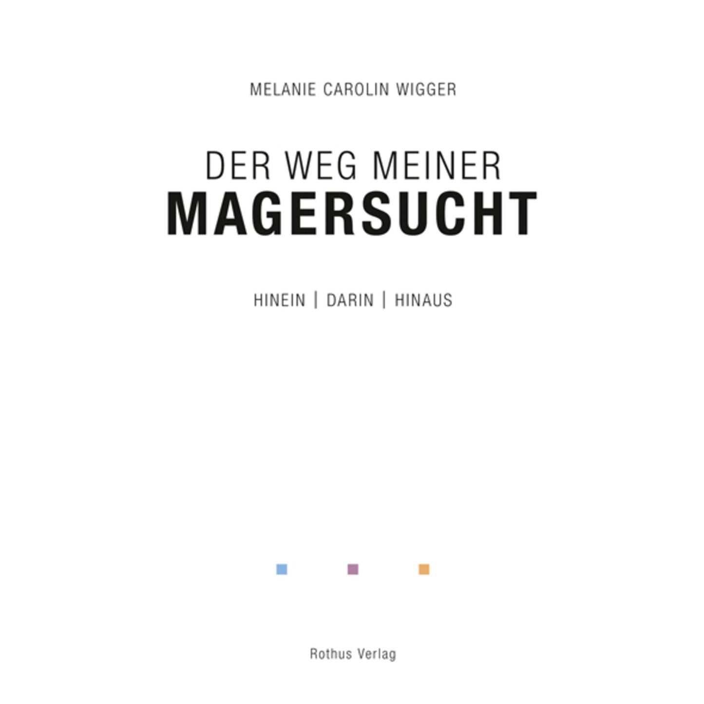 Der Weg meiner Magersucht: Hinein - Darin - Hinaus