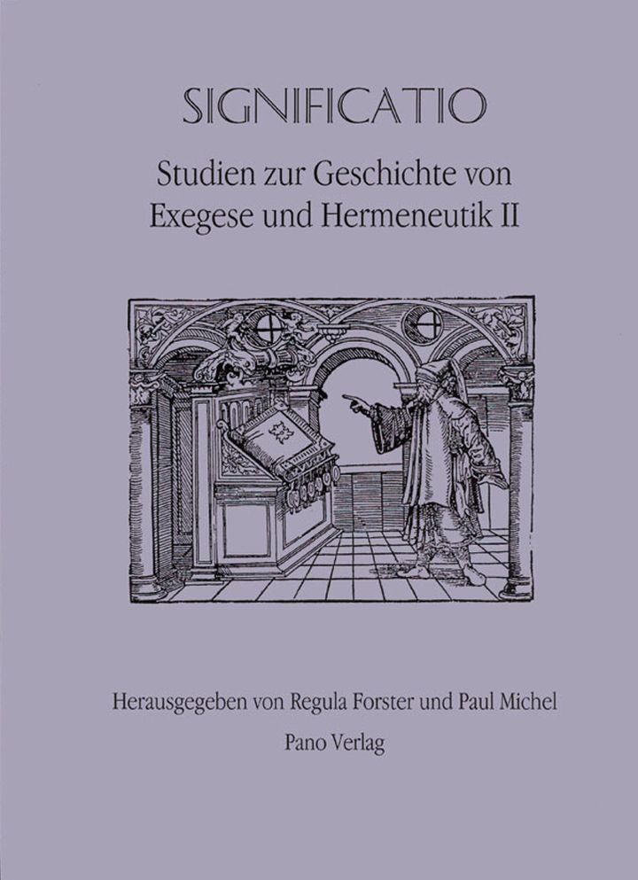 Significatio: Studien zur Geschichte von Exegese und Hermeneutik II