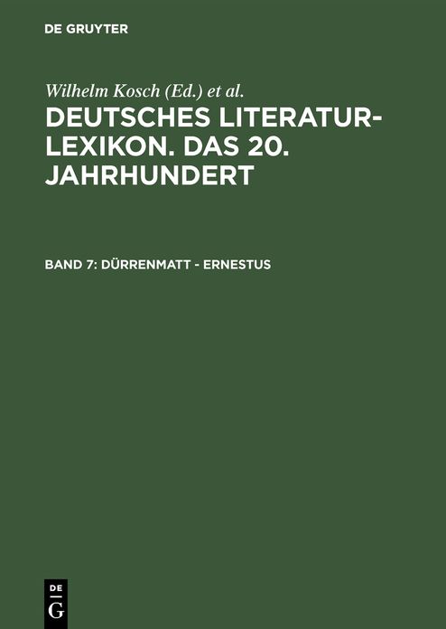 Durrenmatt - Ernestus