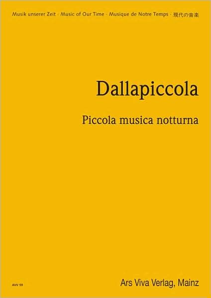 Piccola Musica Notturna: Study Score