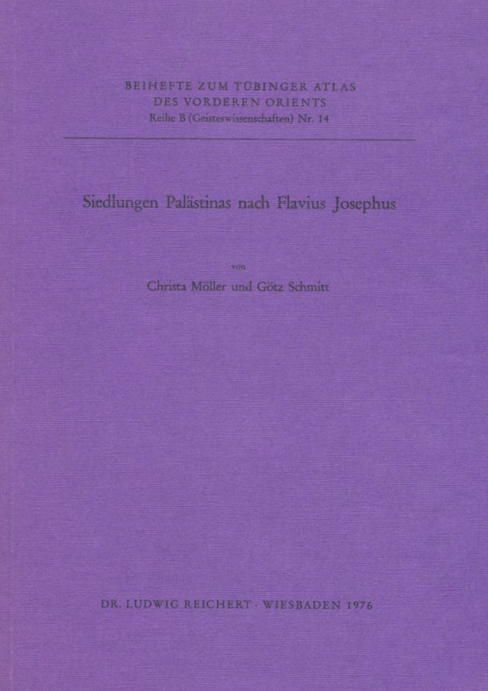 Siedlungen Palastinas nach Flavius Josephus