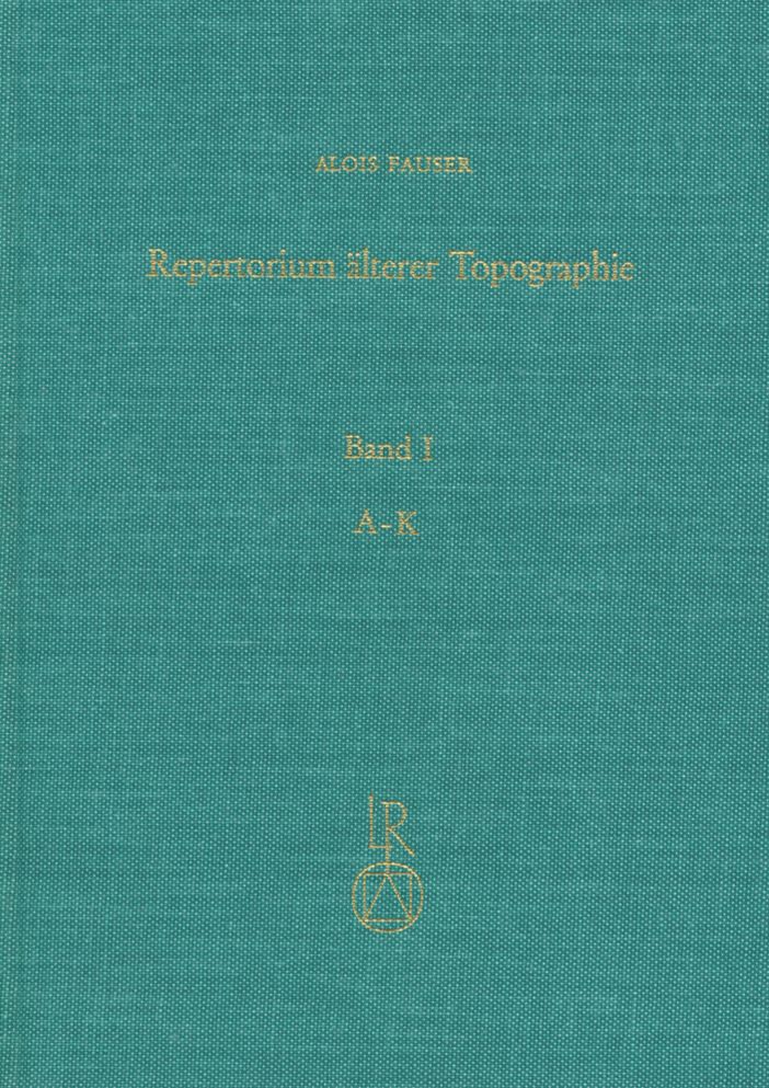 Repertorium alterer Topographie: Druckgraphik von 1486 bis 1750