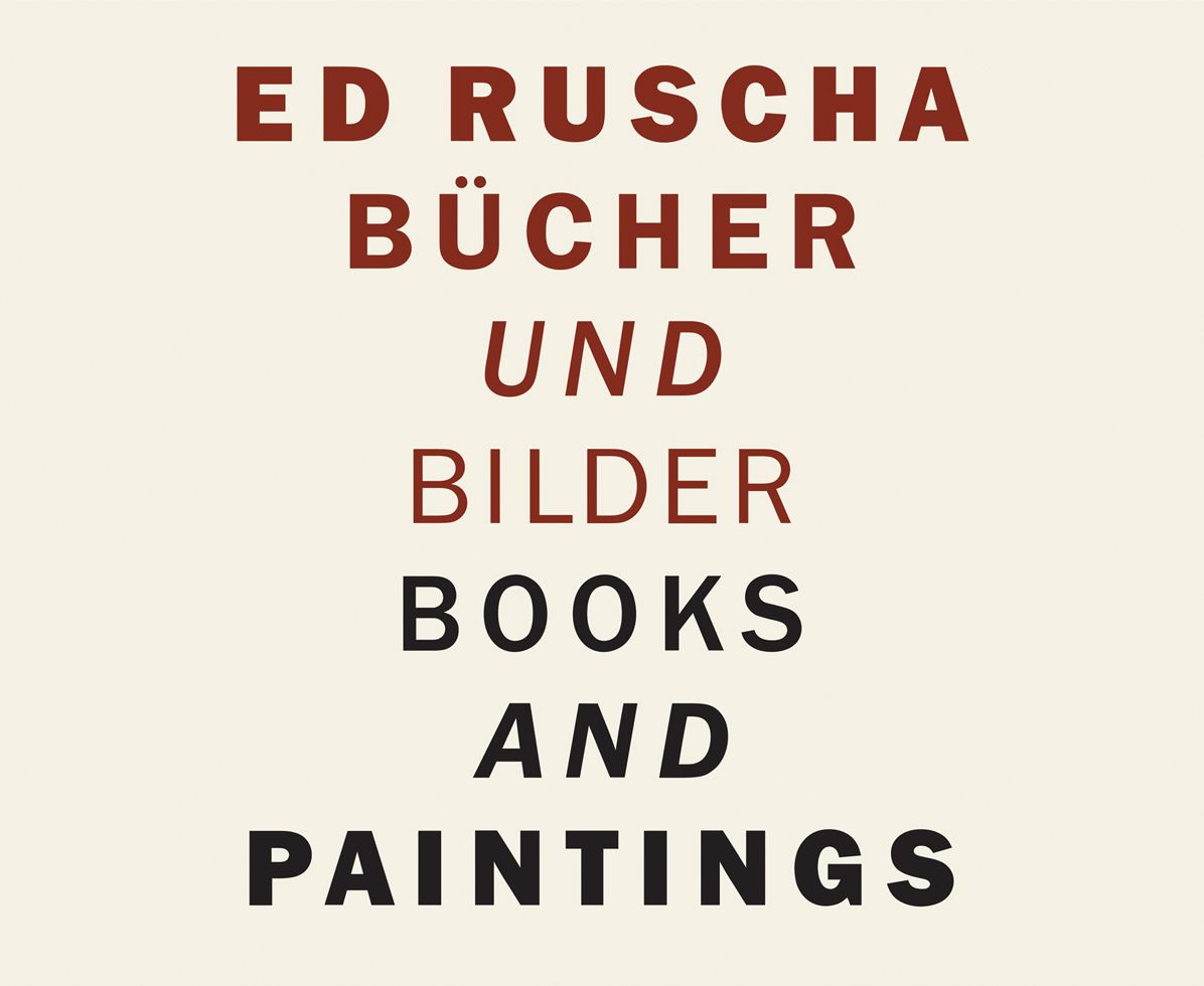 Ed Ruscha : Books and Paintings