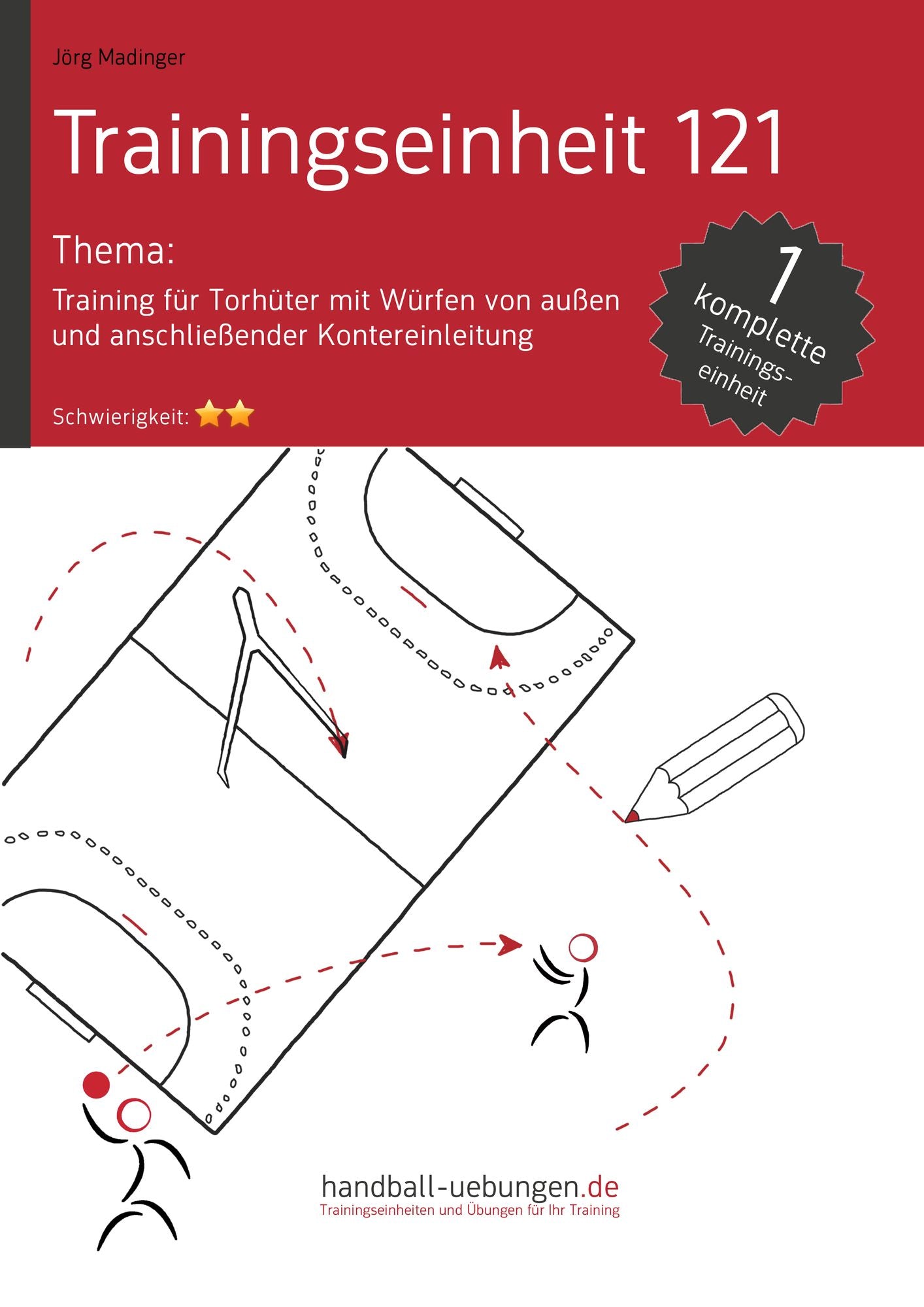 Training für Torhüter mit Würfen von außen und anschließender Kontereinleitung (TE 121): Handball Fachliteratur