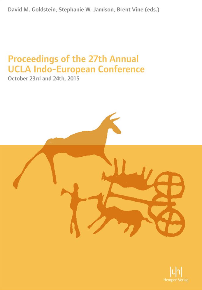 Proceedings of the 27th Annual UCLA Indo-European Conference: October 23rd and 24th, 2015