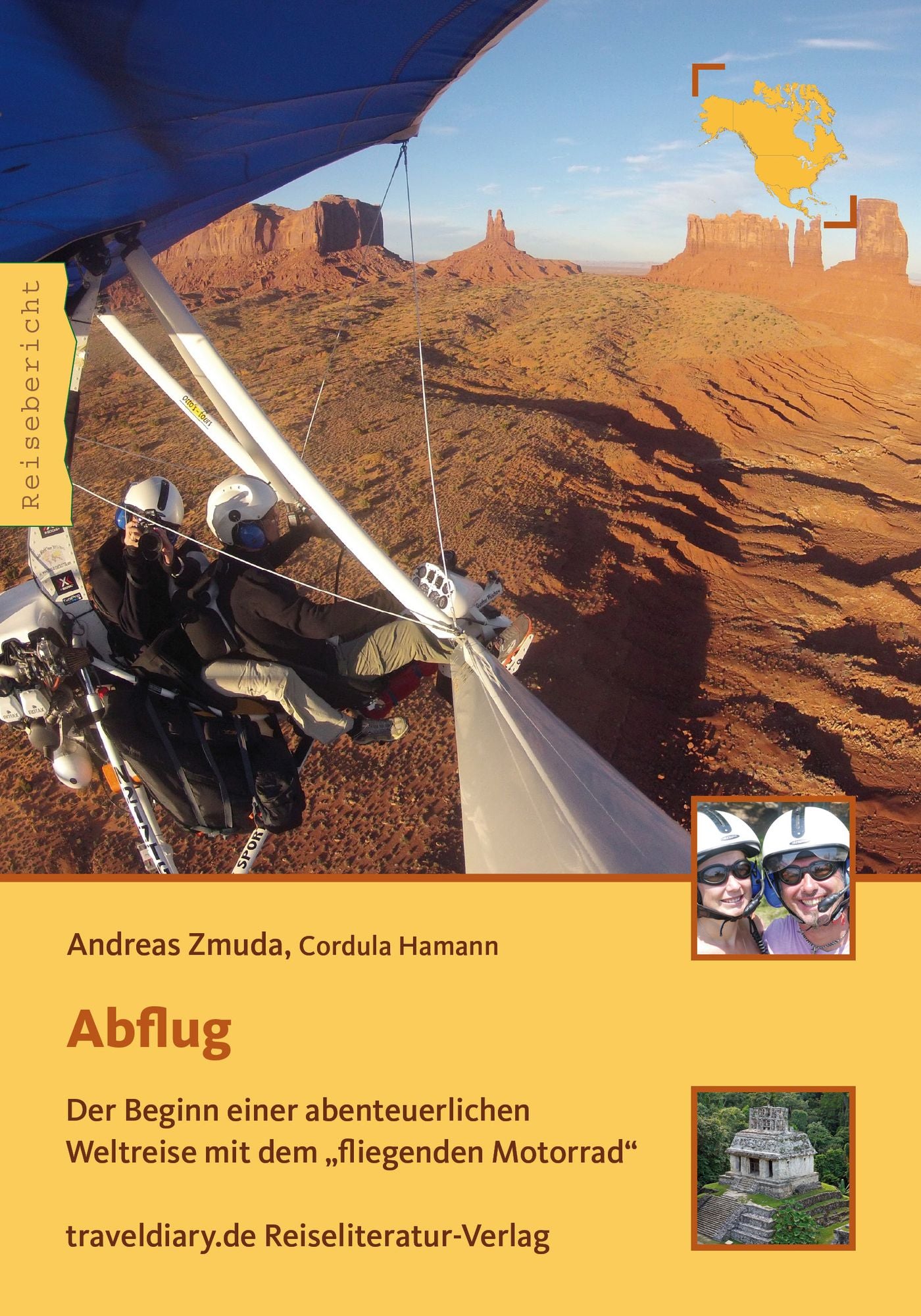 Abflug: Der Beginn einer abenteuerlichen Weltreise mit dem "fliegenden Motorrad"