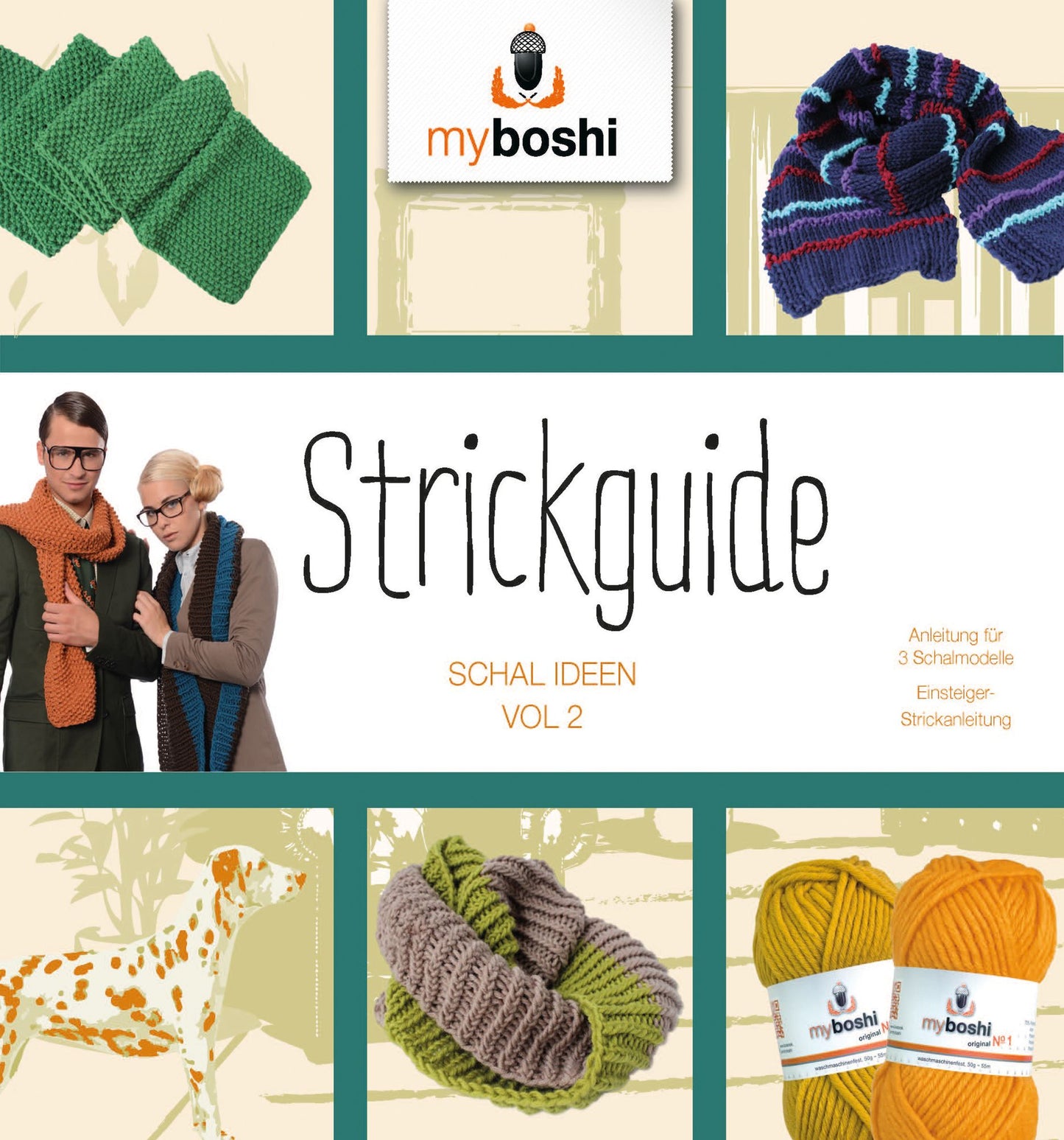 Strickguide Vol. 2: Anleitungen für 3 Schalmodelle