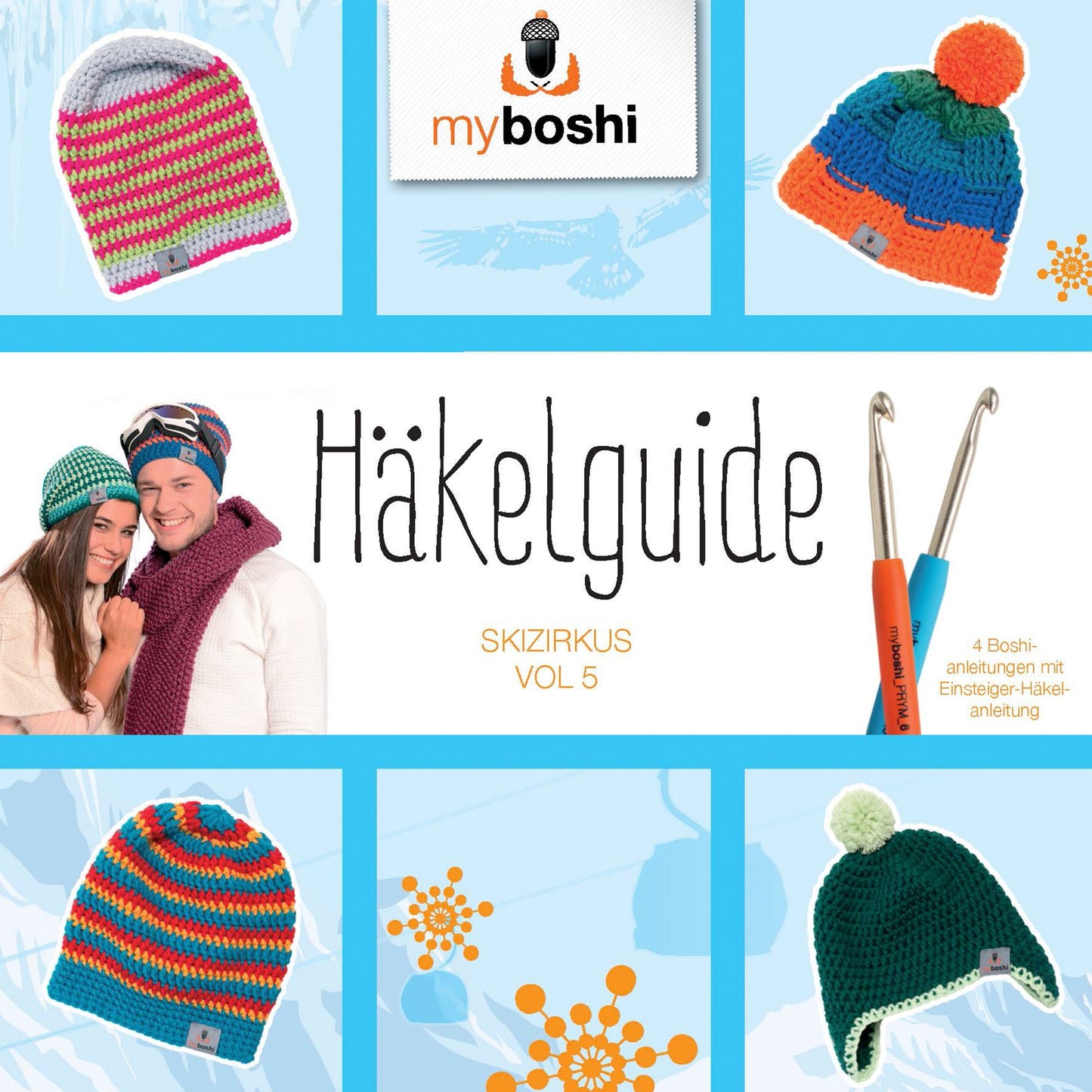 Häkelguide Vol. 5 Skizirkus: 4 Einsteiger Häkelanleitungen für Häkelmützen