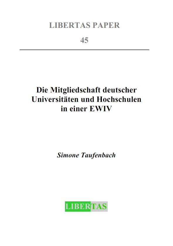 Die Mitgliedschaft deutscher Universitäten und Hochschulen in einer EWIV: Europäisches EWIV-Informationszentrum