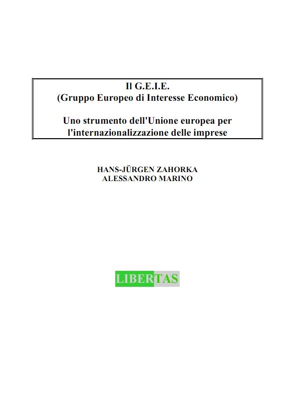 Il G.E.I.E. (Gruppo Europeo di Interesse Economico): Uno strumento dell' Unione europea per l'internazionalizzazione delle imprese