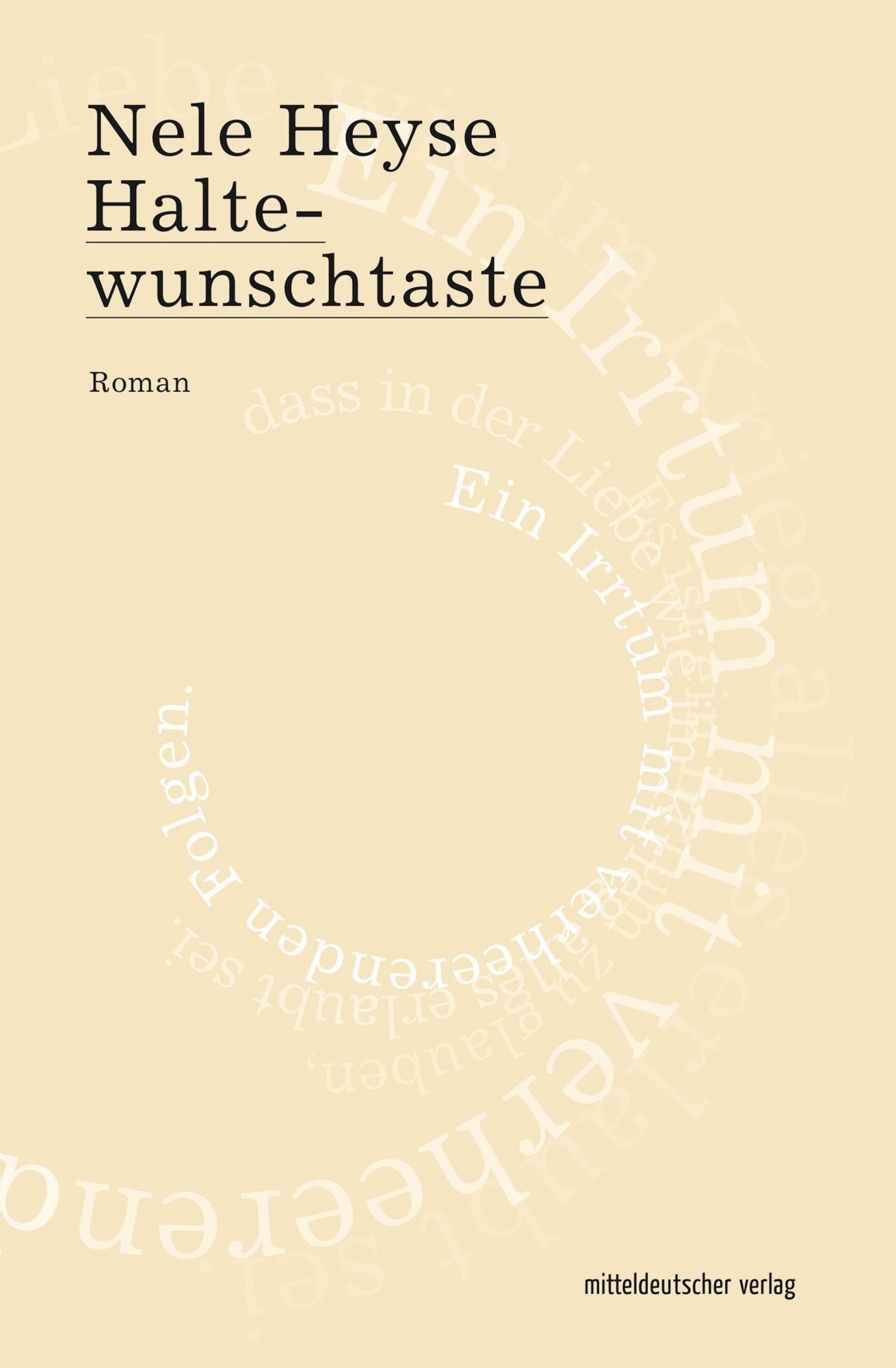 Haltewunschtaste: Roman