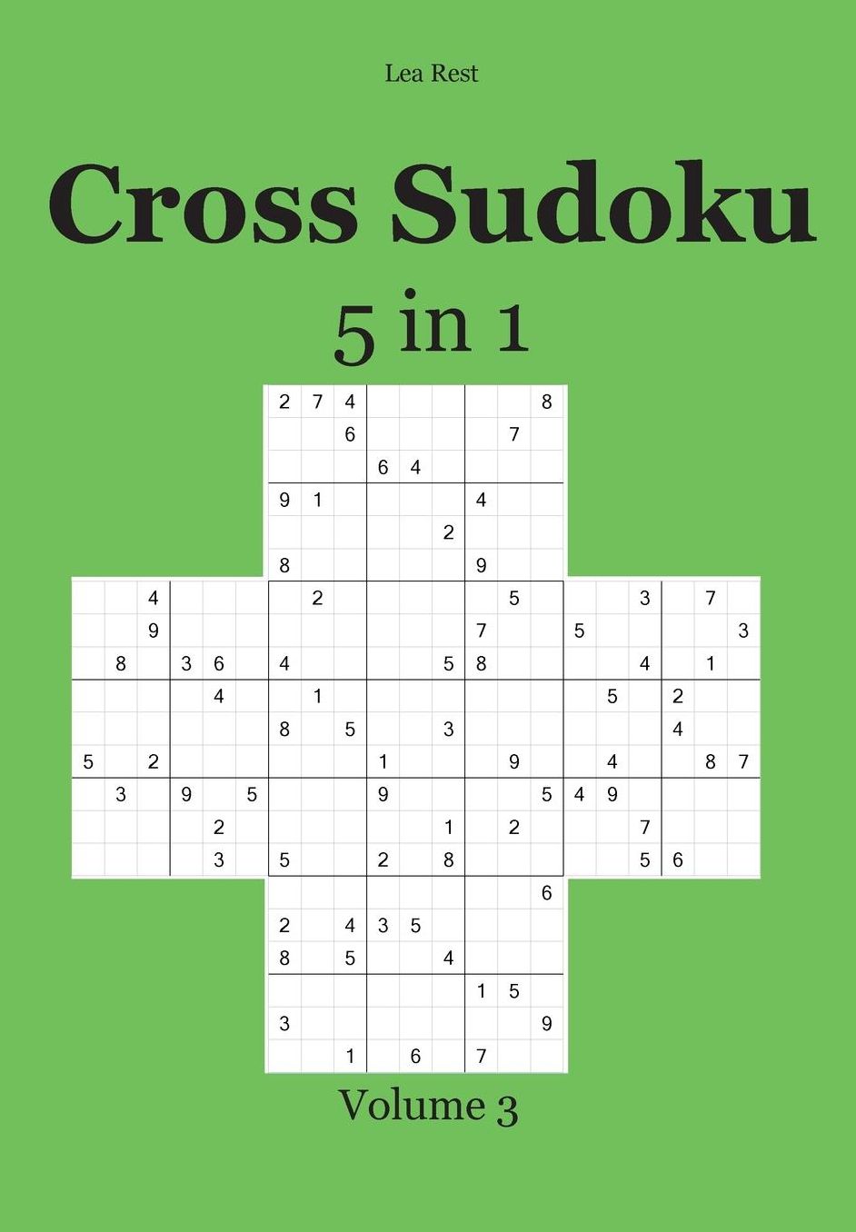 Cross Sudoku 5 in 1: Volume 3