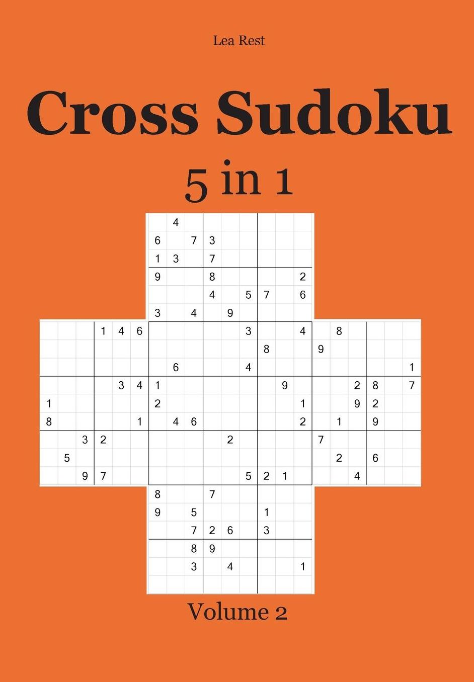 Cross Sudoku 5 in 1: Volume 2