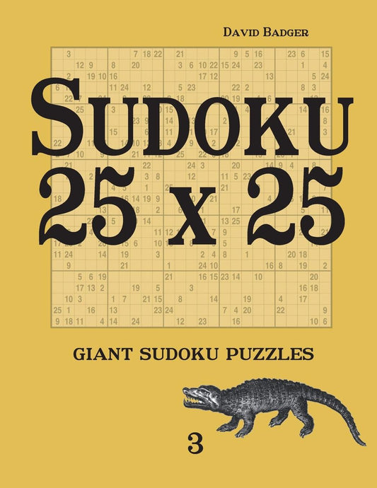 Sudoku 25 x 25: giant sudoku puzzles