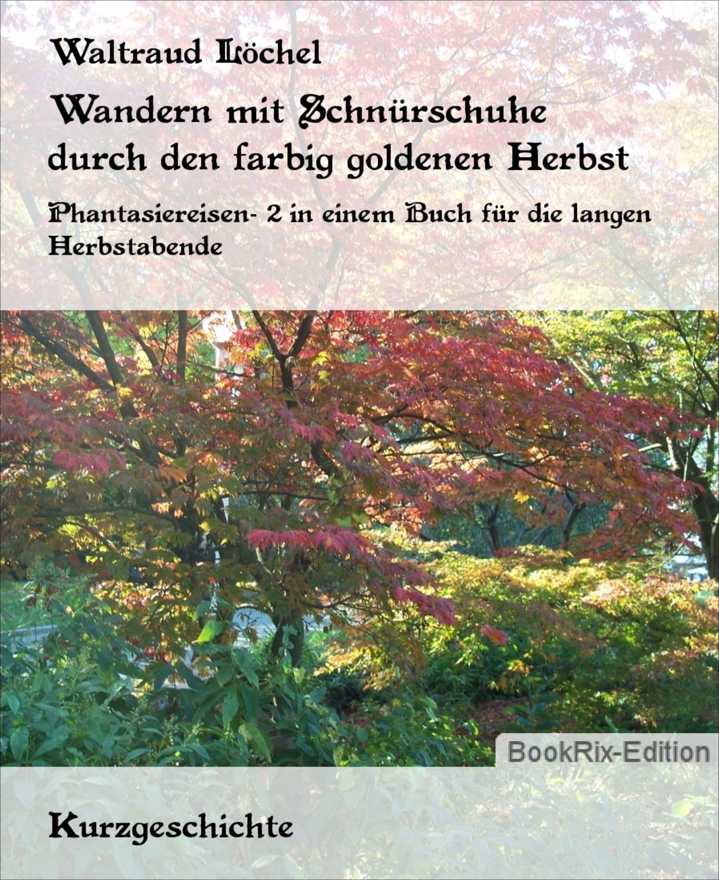 Wandern mit Schnürschuhe durch den farbig goldenen Herbst: Phantasiereisen- 2 in einem Buch für die langen Herbstabende