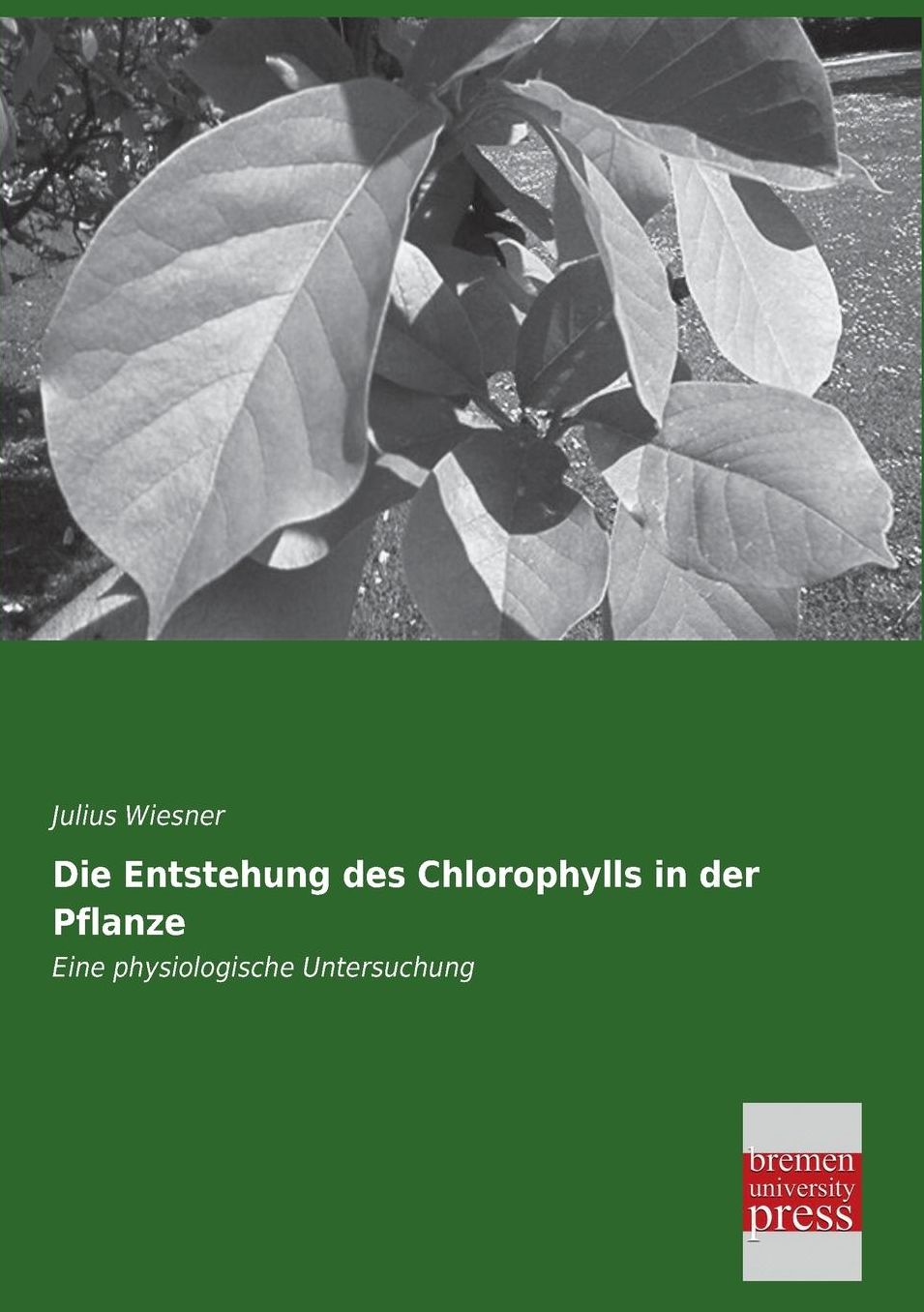 Die Entstehung Des Chlorophylls in Der Pflanze