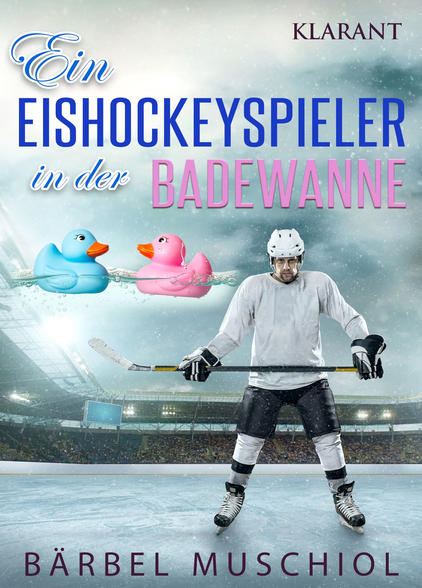 Ein Eishockeyspieler in der Badewanne