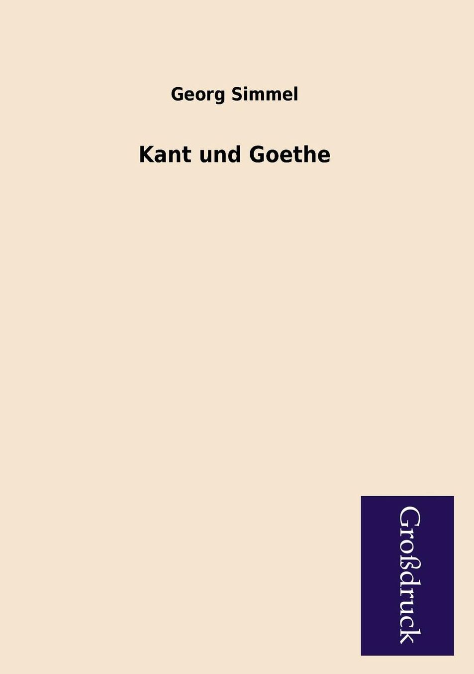 Kant Und Goethe
