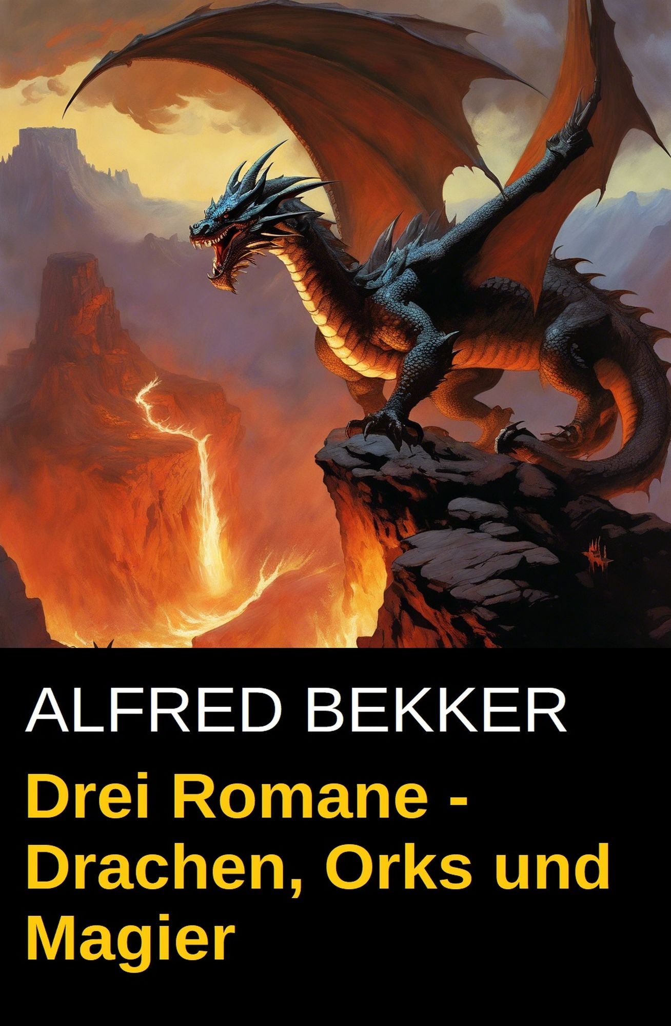 Drachen, Orks und Magier (Drei Fantasy Romane in einem Band)