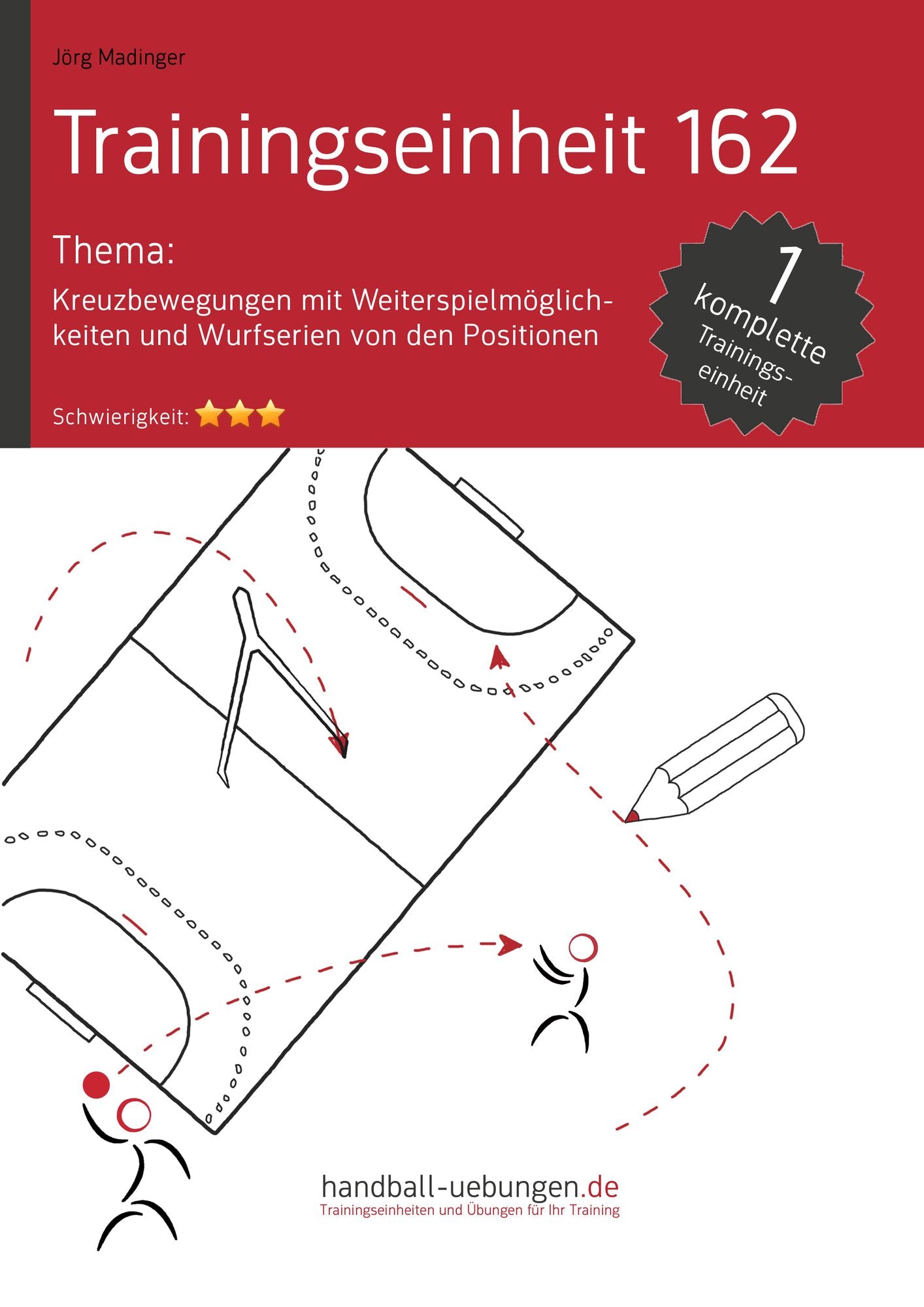 Kreuzbewegung mit Weiterspielmöglichkeiten und Wurfserien von den Positionen (TE 162): Handball Fachliteratur
