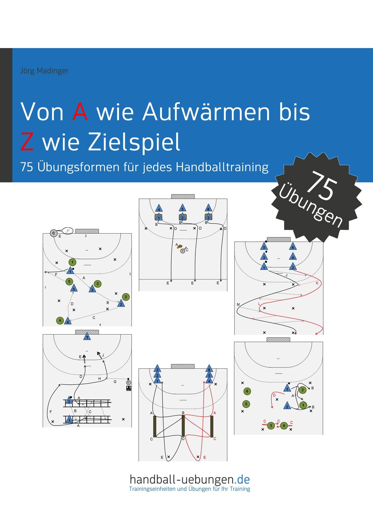 Von A wie Aufwärmen bis Z wie Zielspiel: 75 Übungsformen für jedes Handballtraining