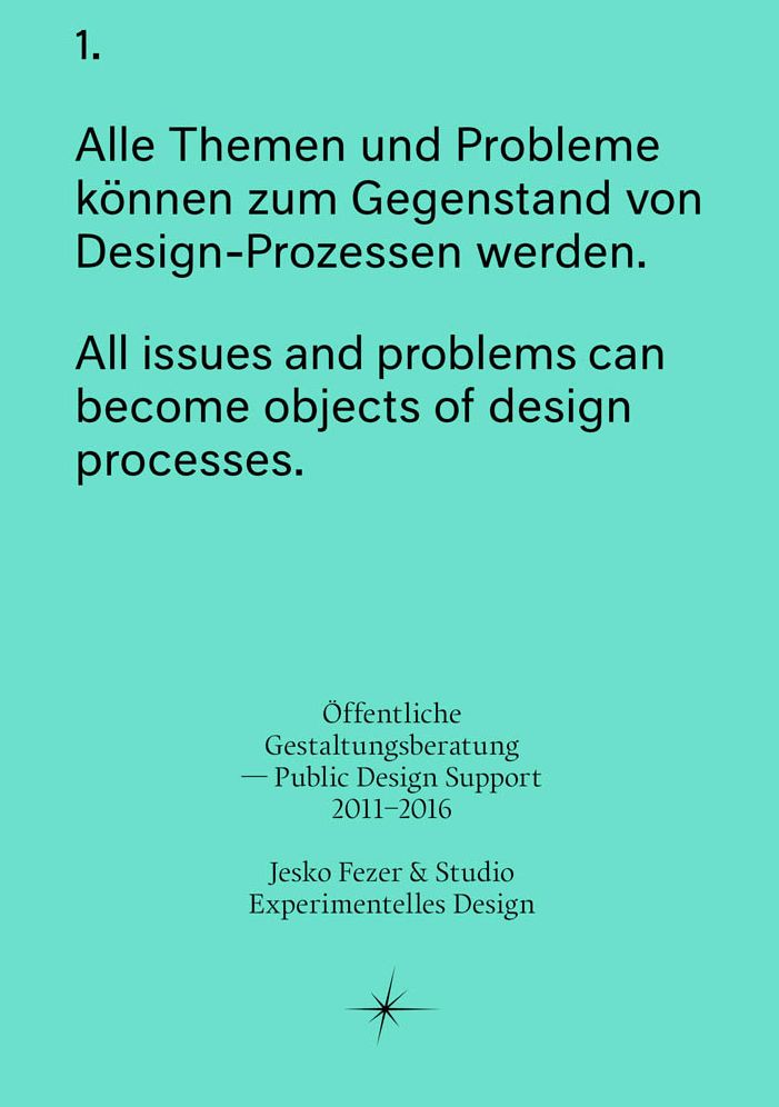 Public Design Support, 20112016: Offentliche Gestaltungsberatung
