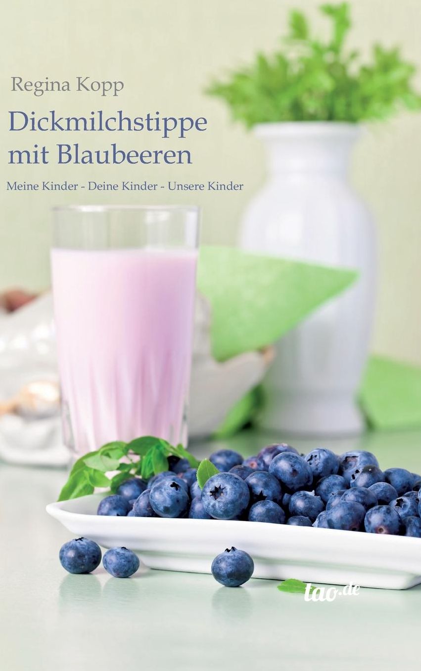 Dickmilchstippe mit Blaubeeren