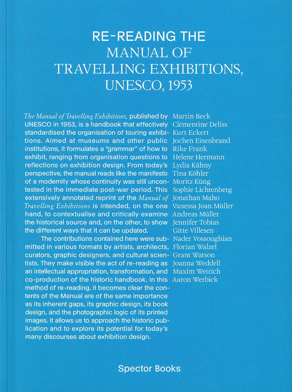Re-Reading the Manual of Travelling Exhibitions