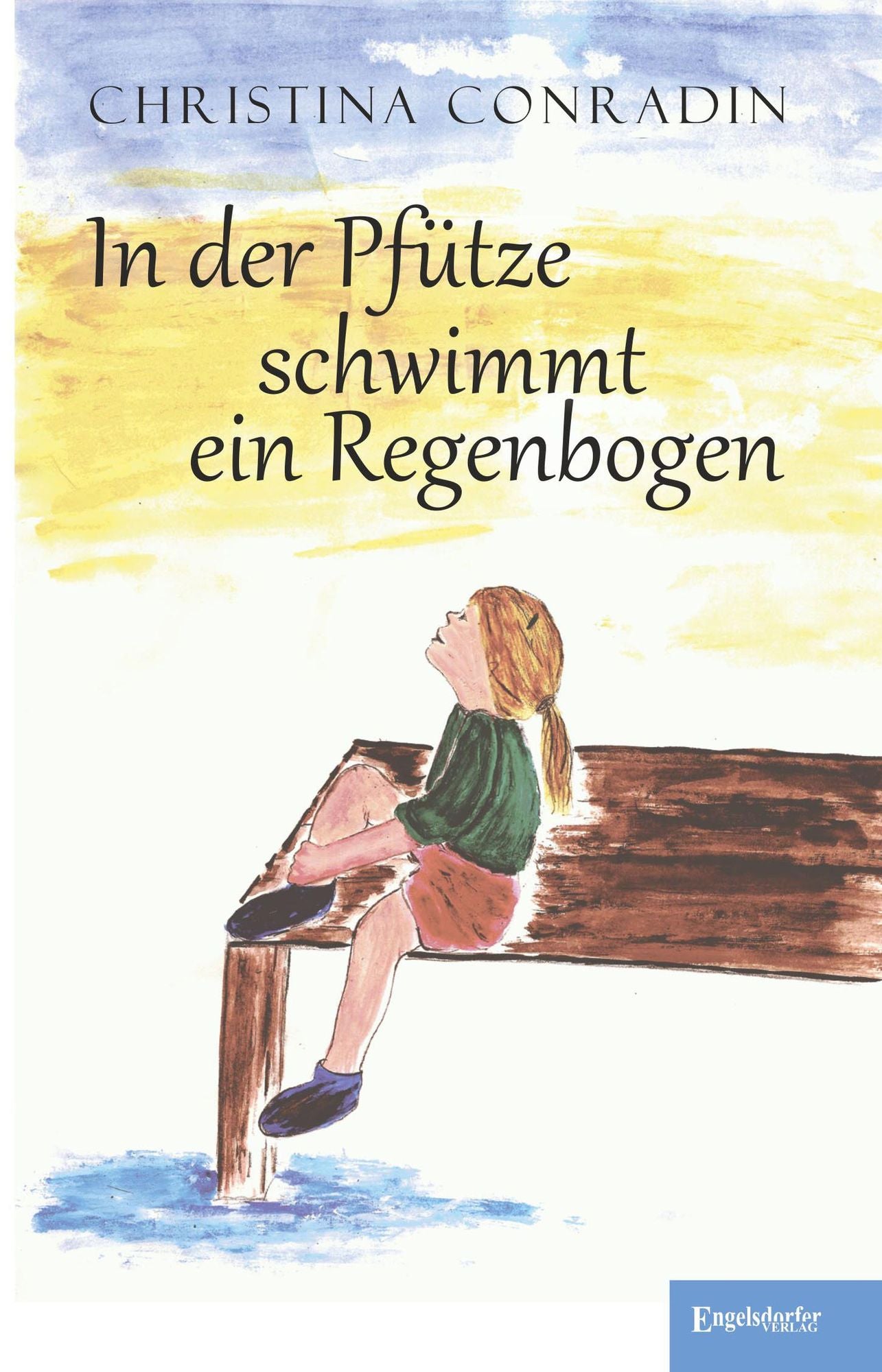 In der Pfütze schwimmt ein Regenbogen