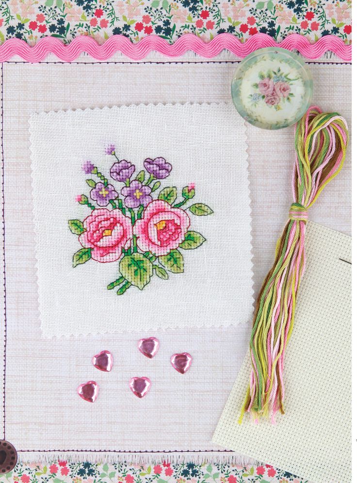 Cross Stitch Mini Motifs: Hearts, Birds and Flowers: More Than 60 Mini Motifs