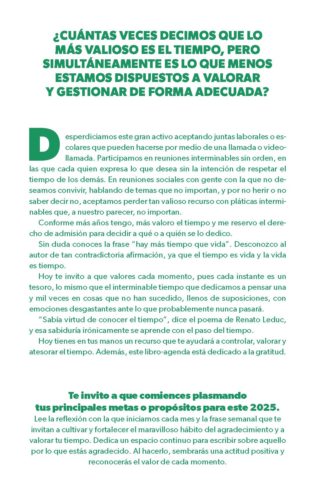 Por el placer de vivir 2025 / For the Pleasure of Living Planner Journal