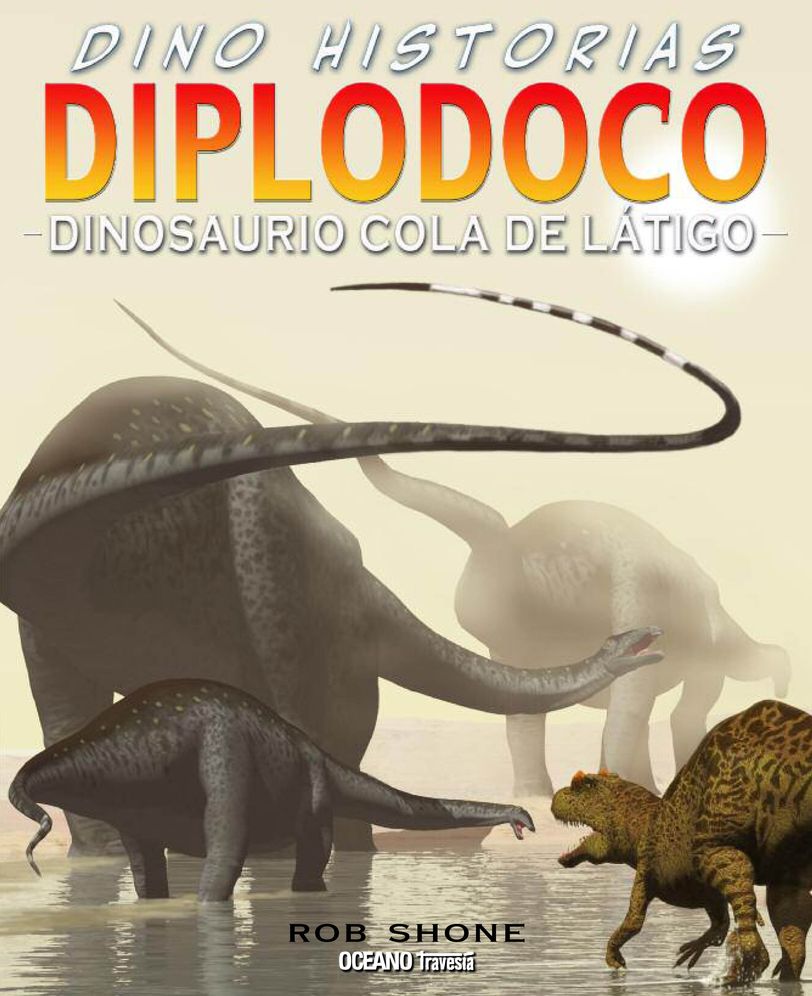 Diplodoco. Dinosaurio cola de latigo
