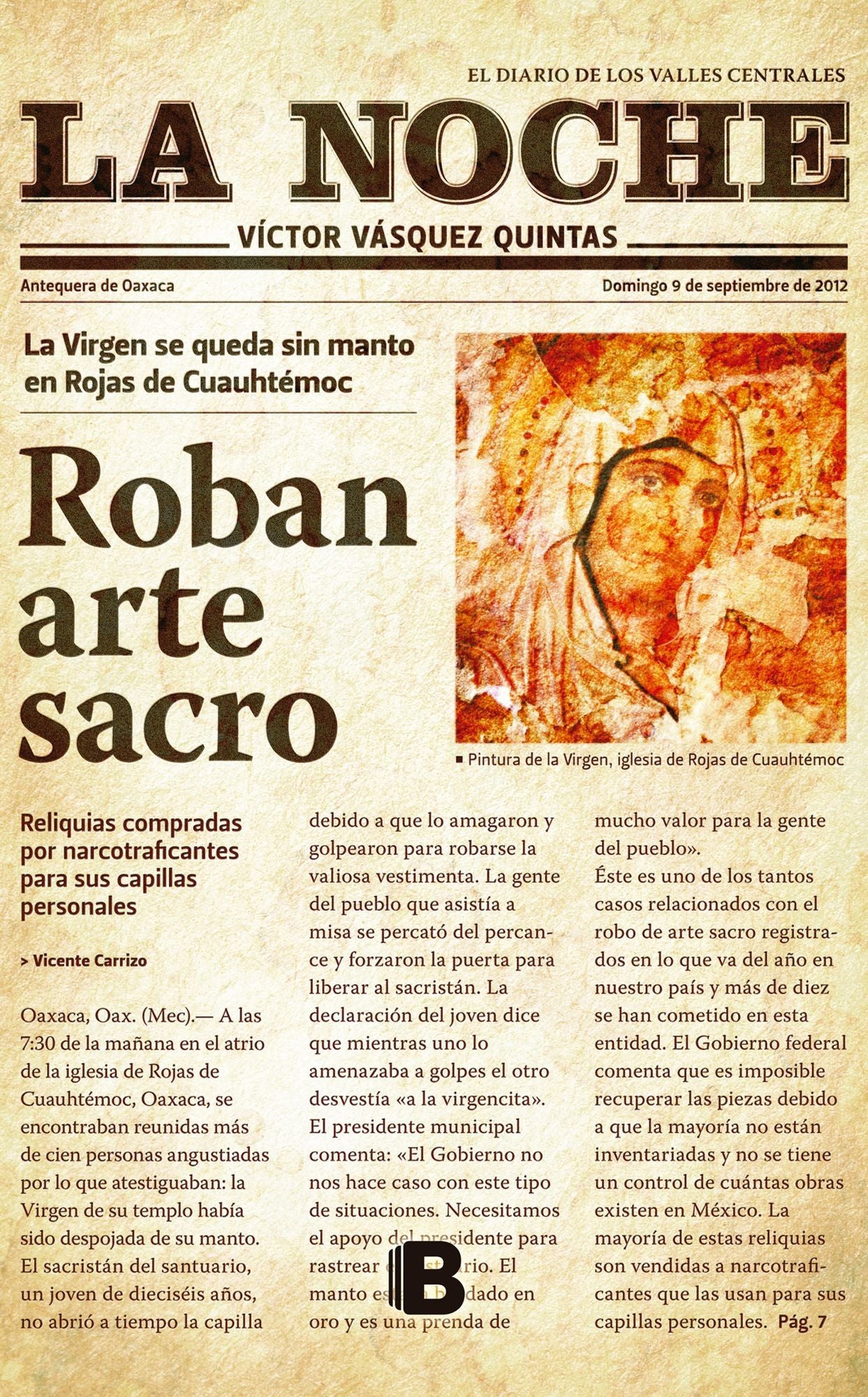 La Noche: Roban arte sacro