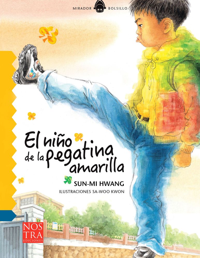El nino de la pegatina amarilla