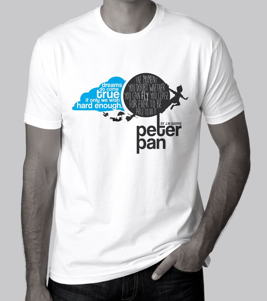 Peter Pan T-shirt - Medium: (T-shirt Size M)