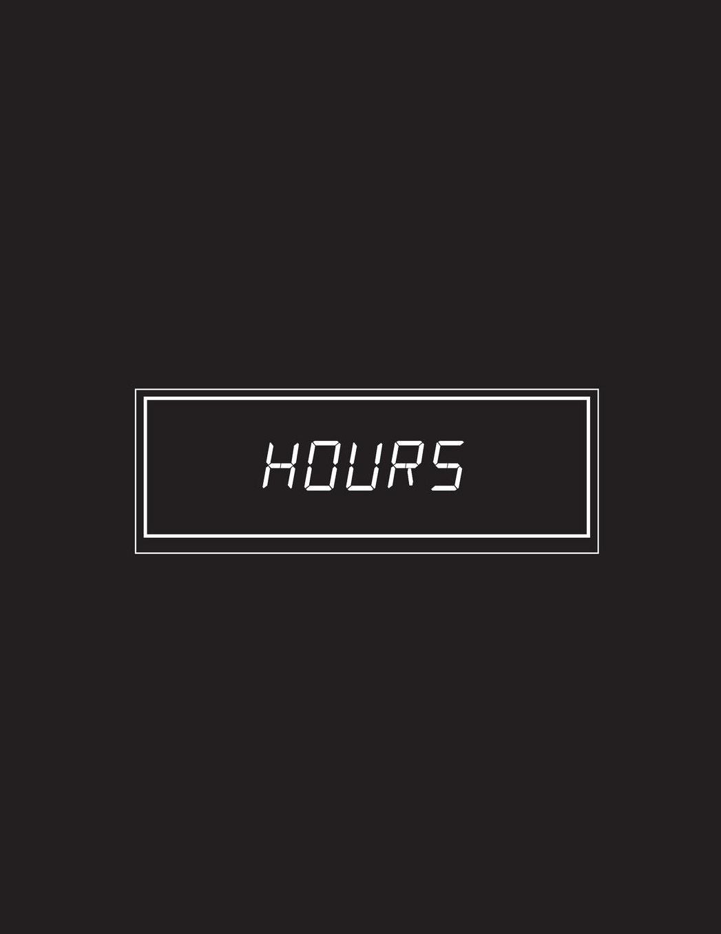 Hours: 90 Day Dot Grid Bullet Journal Daily Planner. Black Edition