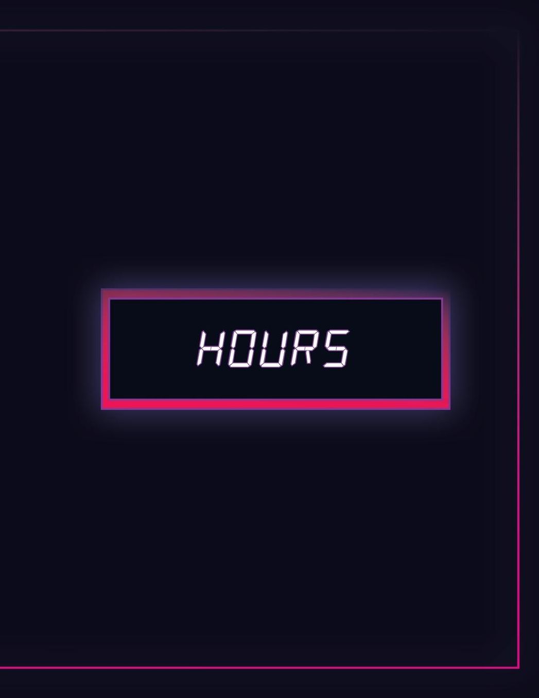 Hours: 90 Day Dot Grid Bullet Journal Daily Planner. Purple Retro Wave Edition