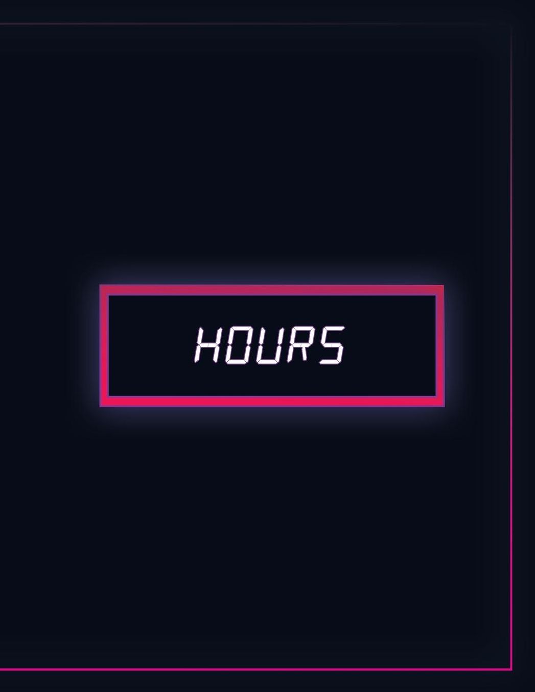 Hours: 90 Day Dot Grid Bullet Journal Daily Planner. Dark Blue Retro Wave Edition