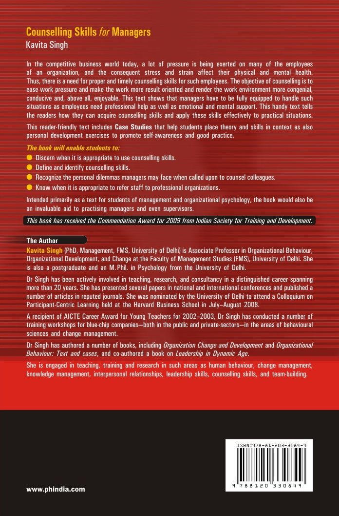COUNSELLING SKILLS FOR MANAGERS