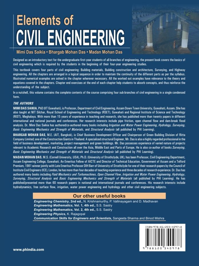 ELEMENTS OF CIVIL ENGINEERING