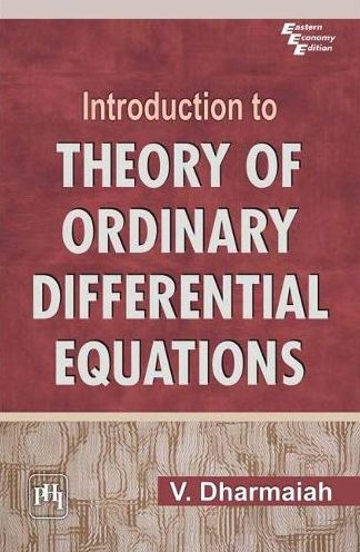INTRODUCTION TO THEORY OF ORDINARY DIFFERENTIAL EQUATION