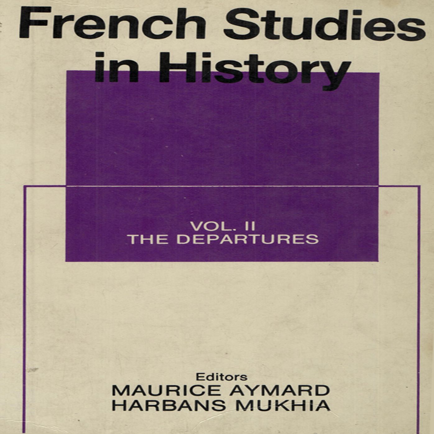 French Studies in History