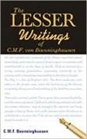Lesser Writings of C. M. F. Von Boenninghausen