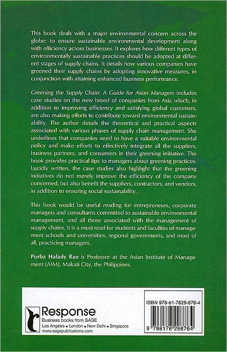 Greening the Supply Chain: A Guide for Asian Managers